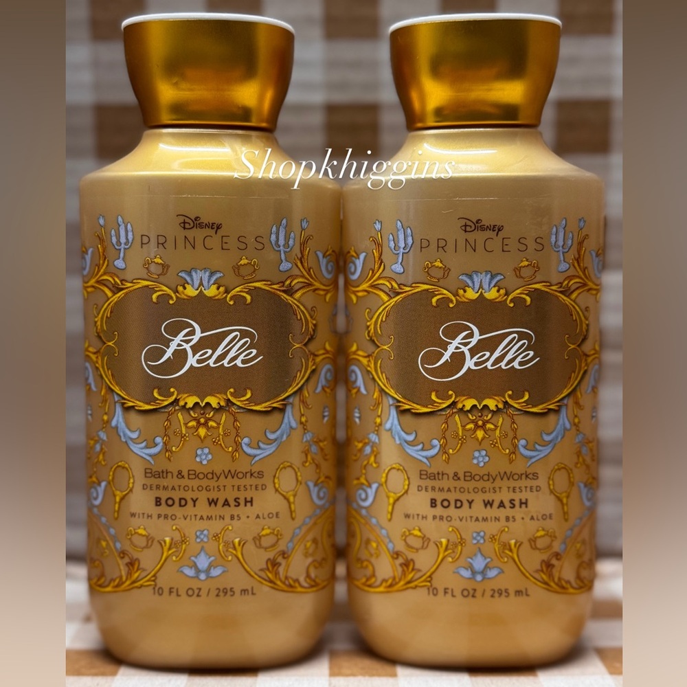 NEW B&BW (2) Belle Body Wash Disney Princess Collection